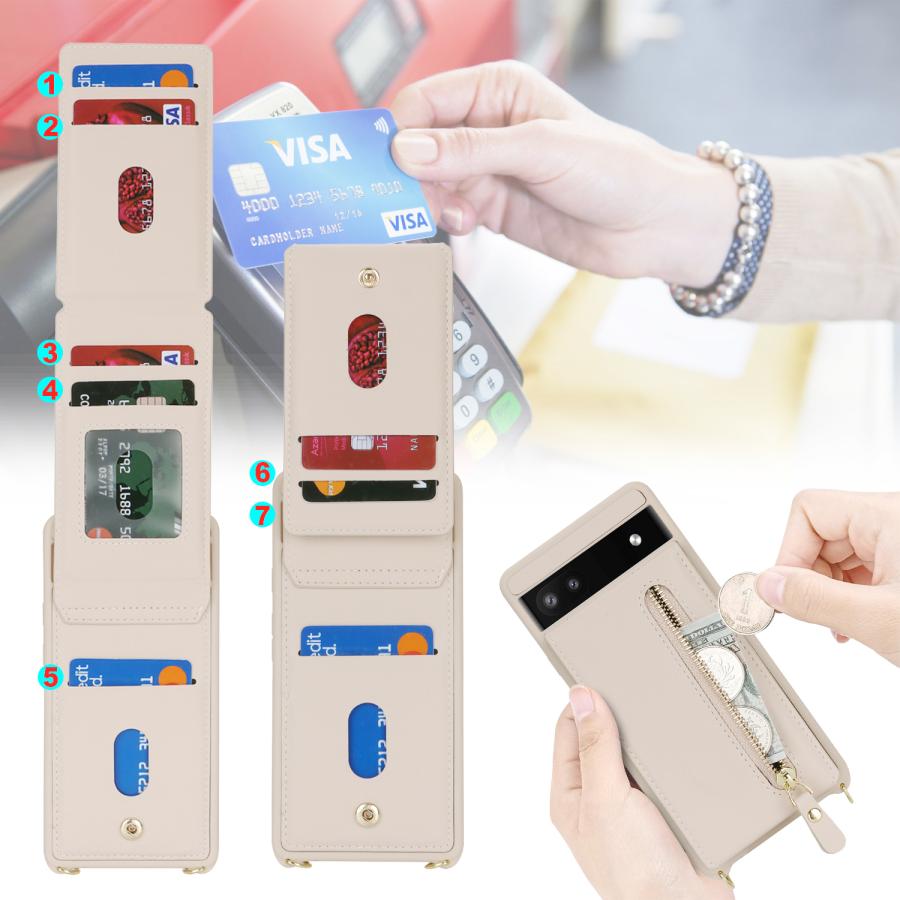 Google Pixel pixel 6 ケース ショルダー レオパード 6a スマホケース