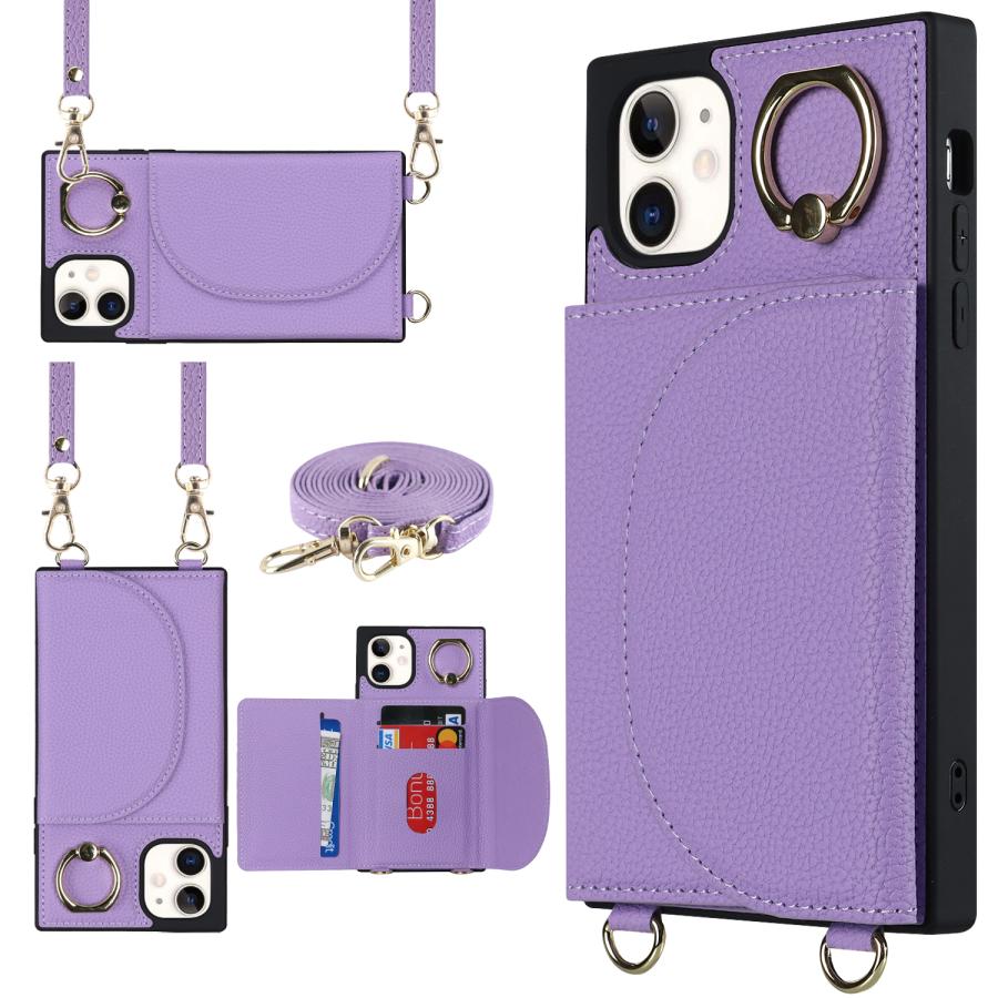 iPhone11 ケース ショルダー 手帳型 ストラップ付きライトブルー iPhone11 ケース ショルダー 手帳型 ストラップ付きライトブルー