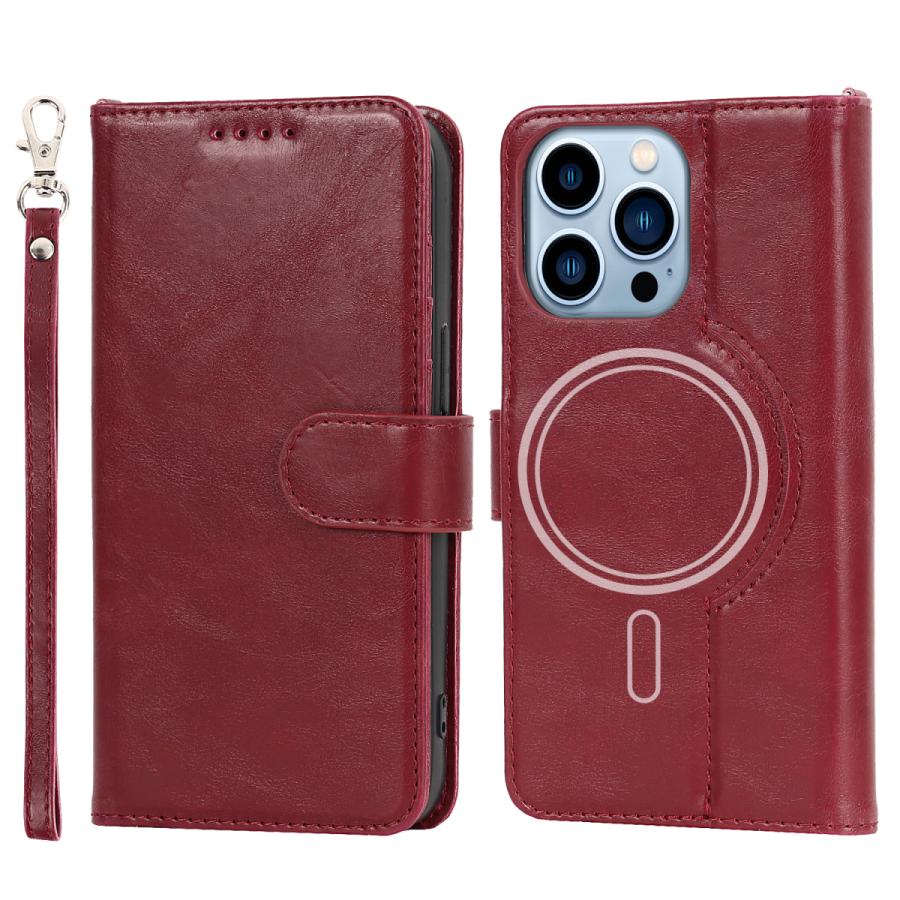 ⭐iphone13proMax ケース手帳型 Magsafe対応 ブラック iPhone MagSafe対応 13 Pro Max スマホケース 13pro ケース 手帳型 PU