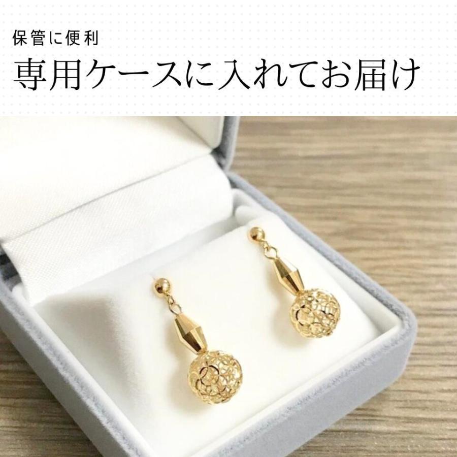 18金ピアス 透かし 18金 金 ゴールド K18ピアス 18金ピアス 日本製