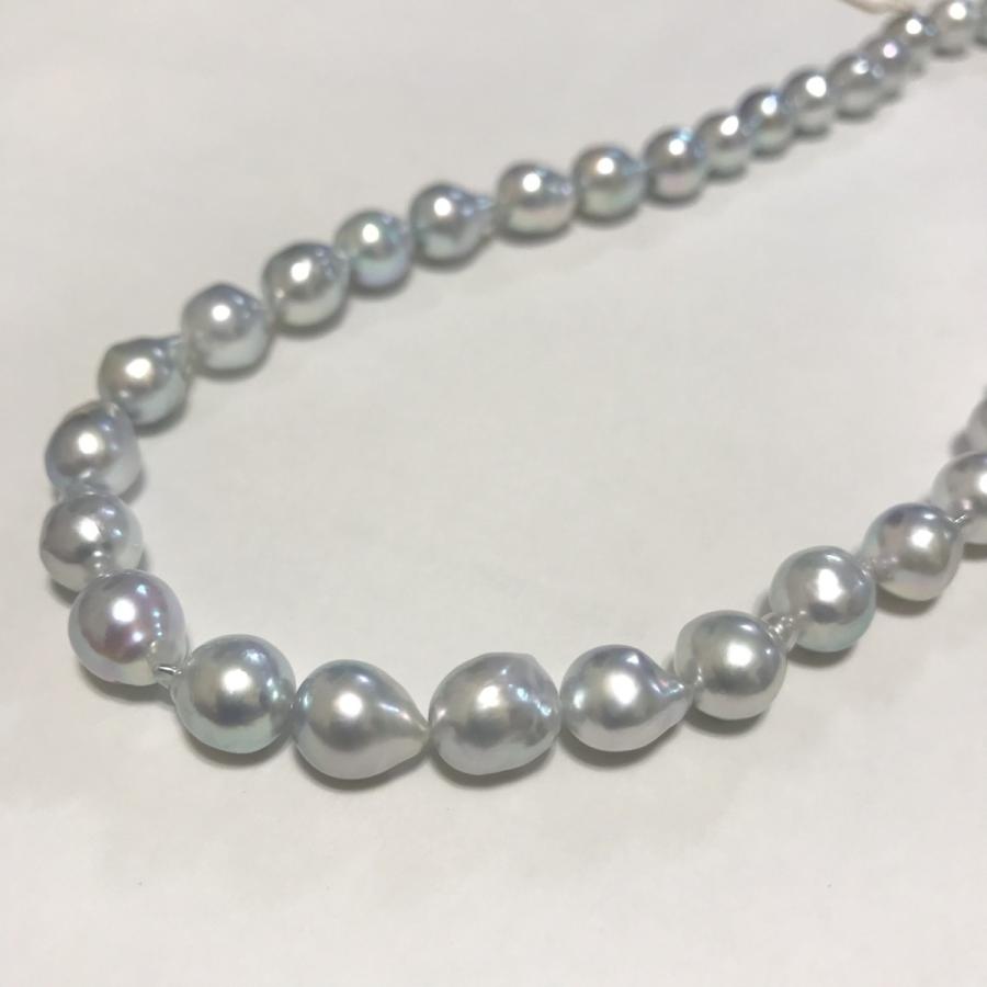 大珠 8.5mm ナチュラルカラー あこや本真珠 パールネックレス  