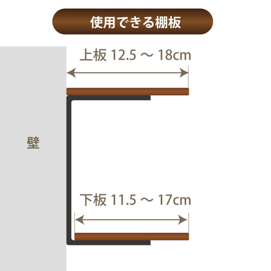ジャパンアイウェア アイアン 棚受け 2個セット ブラケット シンプル