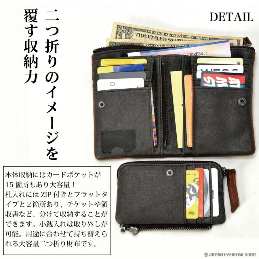DEVICE（デバイス） 財布 本革 二つ折り work 本革二つ折り財布