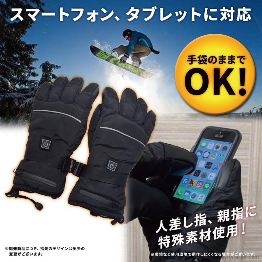 手袋 グローブ ヒーターグローブ ヒートグローブ 電熱グローブ 充電式