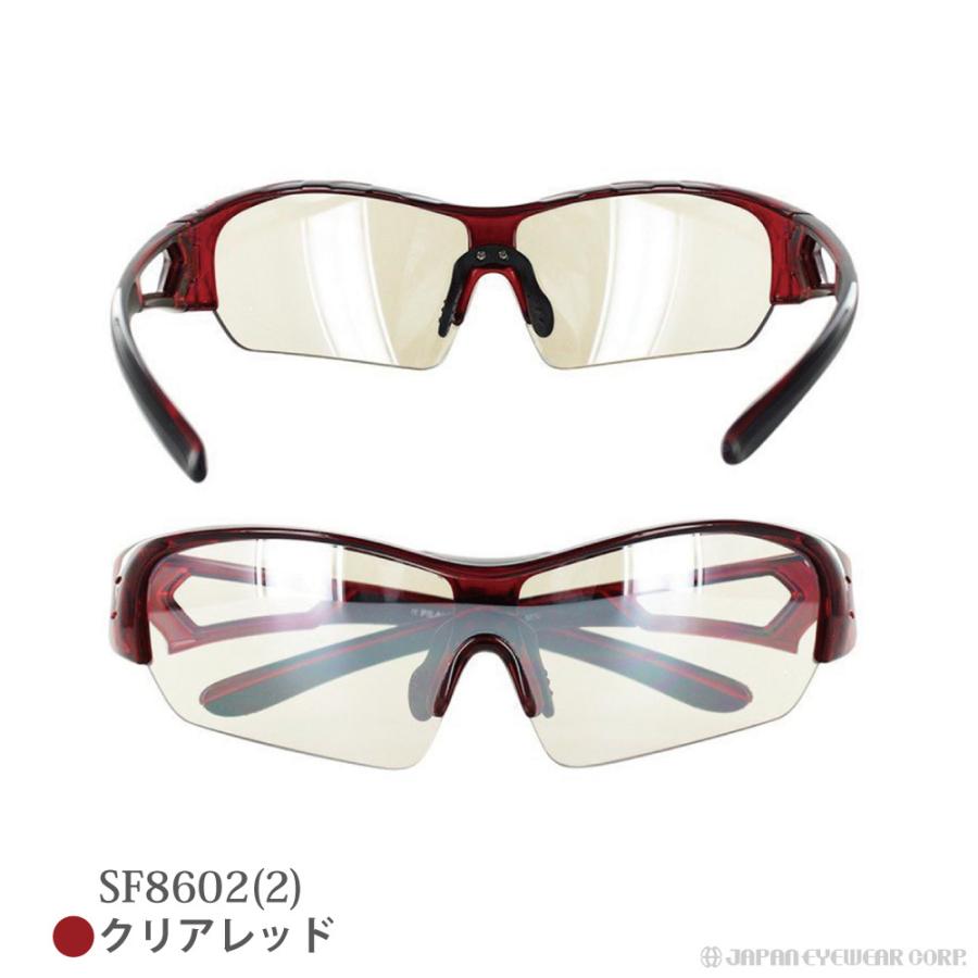 保護メガネ セーフティーグラス  FILA フィラ SF8602 TR90素材  ブランド UVカット スニーカー パーカー 野球 自転車 アウトドア メンズ レディース 爆買 | FILA | 05
