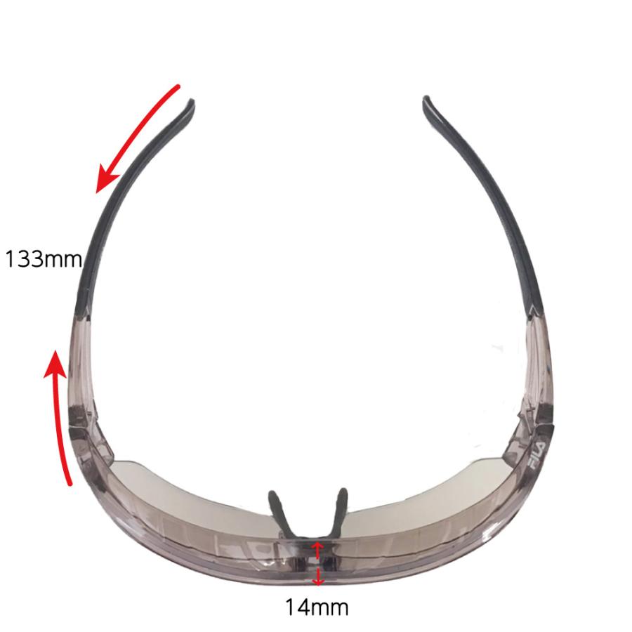 保護メガネ セーフティーグラス  FILA フィラ SF8602 TR90素材  ブランド UVカット スニーカー パーカー 野球 自転車 アウトドア メンズ レディース 爆買 | FILA | 08