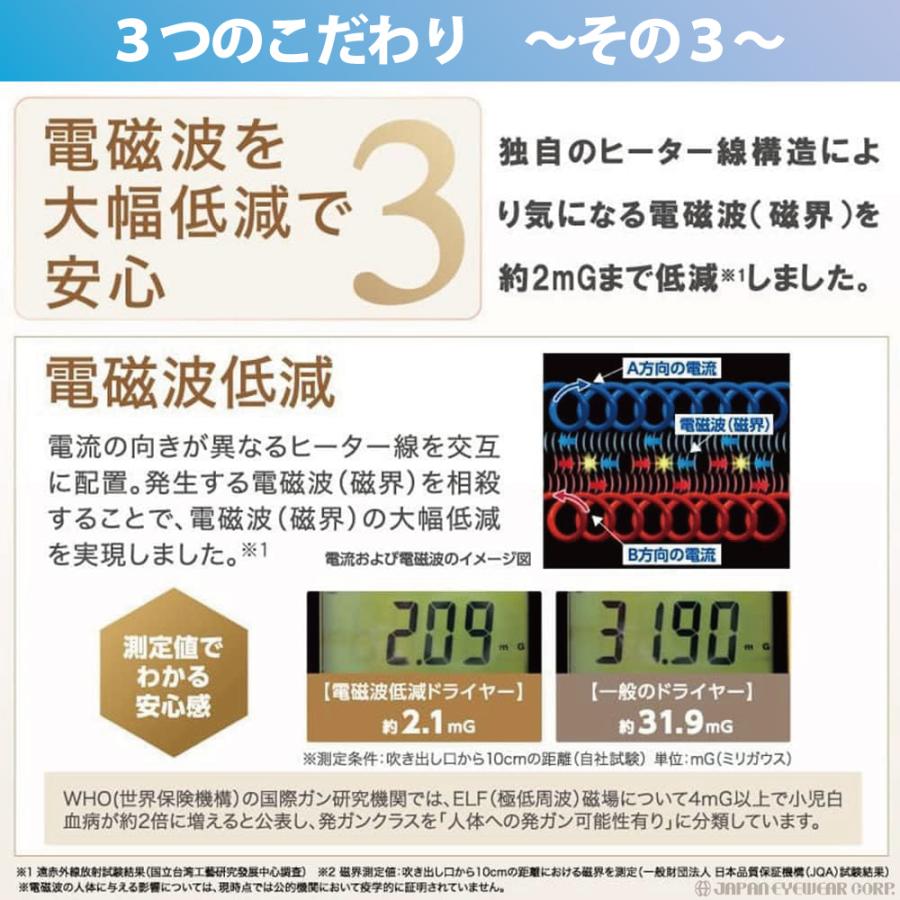 ゼンケン ドライヤー 低温 電磁波 カット 電磁波低減 ヘアケア