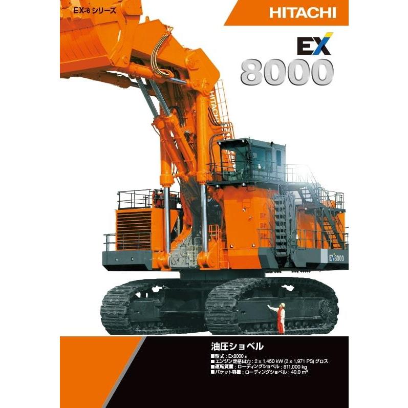 ミニチュア 日立建機 超大型油圧ショベル EX8000-6 *1/87 ミニチュア 日立建機 超大型油圧ショベル EX8000-6 *1/87