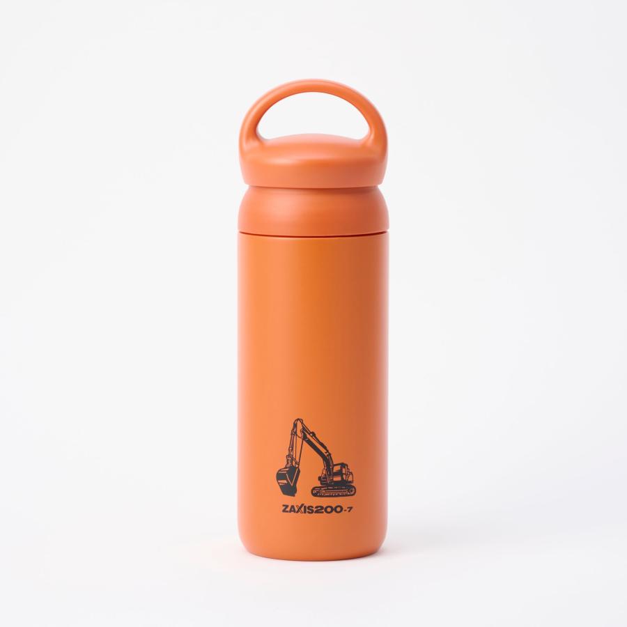 デイオフタンブラー500ml(ハンドル付)_ZX200-7_オレンジ : 日立建機