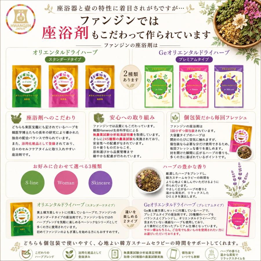 ファンジン Geオリエンタルドライハーブ 100包セット よもぎ蒸し 高級