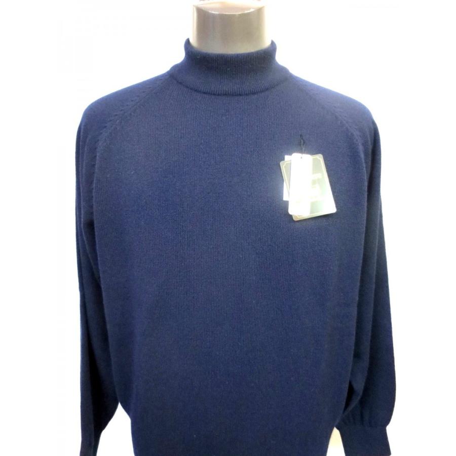 日本製でメンズ紳士おすすめのカシミヤ100 モックネックハイネック