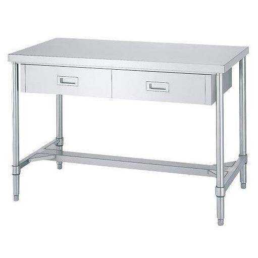 シンコー引出付作業台　WDHN型　SUS304　WDHN-9075(旧ADHN-9075)　幅900×奥行750×高さ800(mm)　組立式