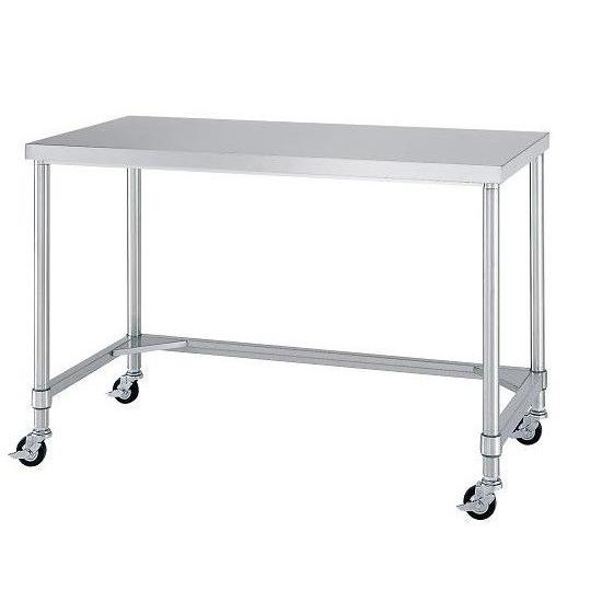 シンコー作業台　キャスター付　WTNC型　SUS304　WTNC-6045-U75(旧ATNC-6045)　幅600×奥行450×高さ800(mm)　組立式