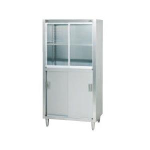 マルゼン（厨房機器） マルゼン 食器棚(上段ガラス戸・下段ステンレス