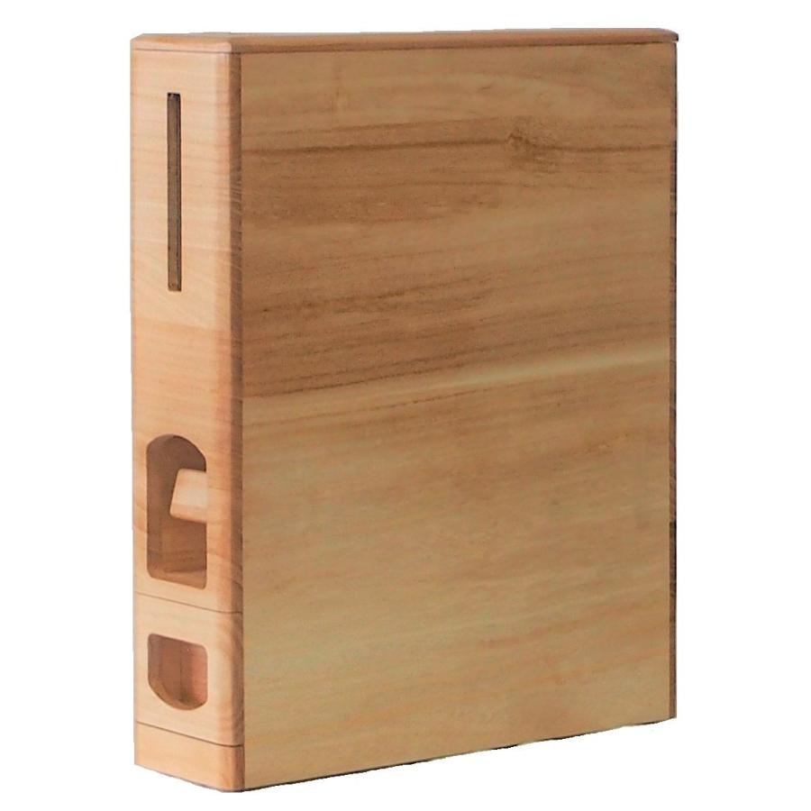 桐製スリムライスディスペンサー （6kg収納 無洗米兼用） : JAPAN