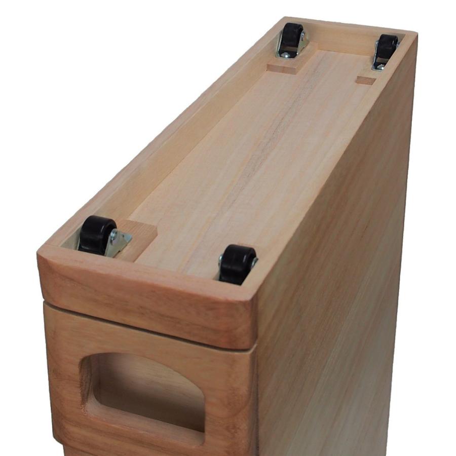 桐製スリムライスディスペンサー （6kg収納 無洗米兼用） : JAPAN