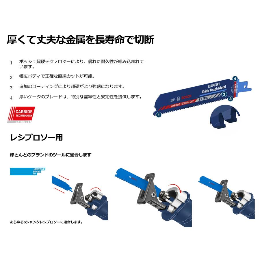 BOSCH（ボッシュ） 〈ボッシュ〉超硬セーバーソーブレード S955CHC 3本