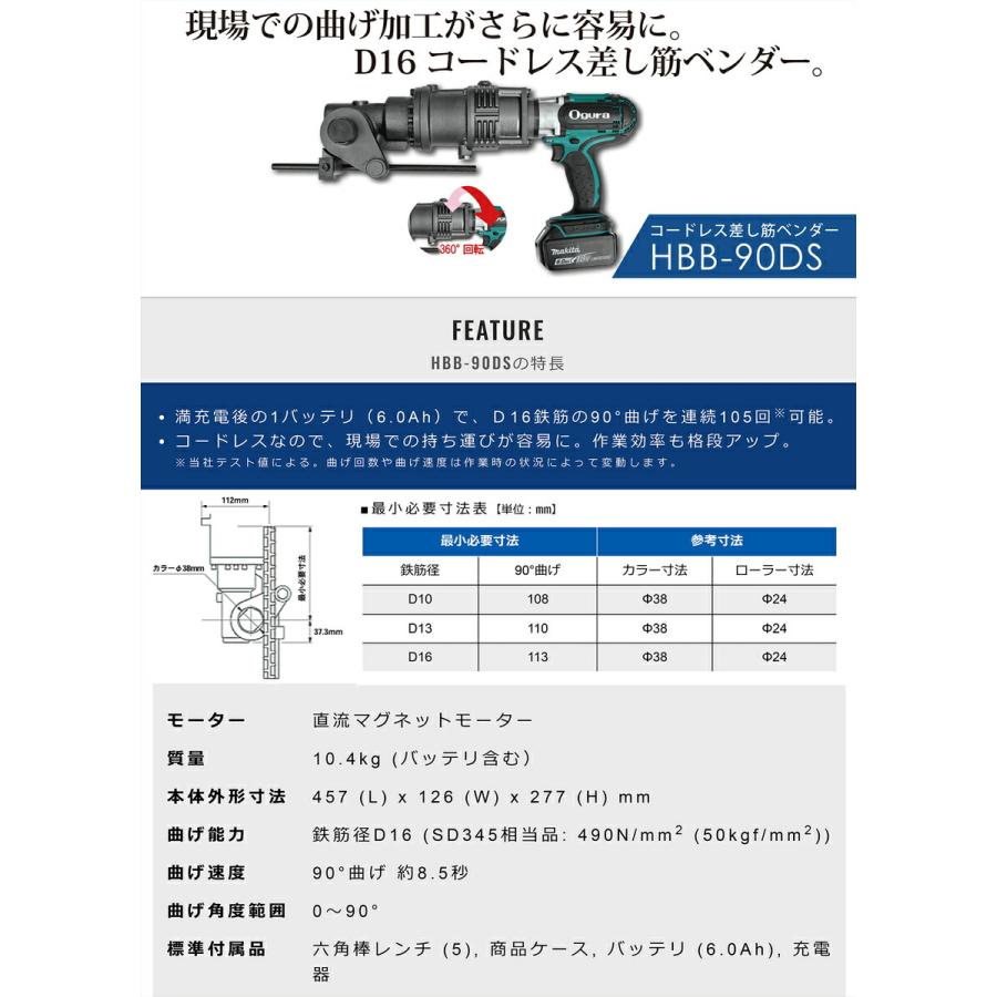 オススメ】〈オグラ〉 電動油圧鉄筋ベンダー HBB-90DS : プロ オススメ】〈オグラ〉 電動油圧鉄筋ベンダー HBB-90DS : プロ