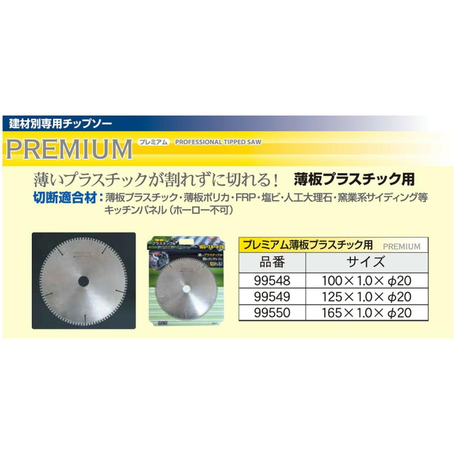 アイウッド 〈アイウッド〉プレミアム薄板プラスチック用 100×1.0×20