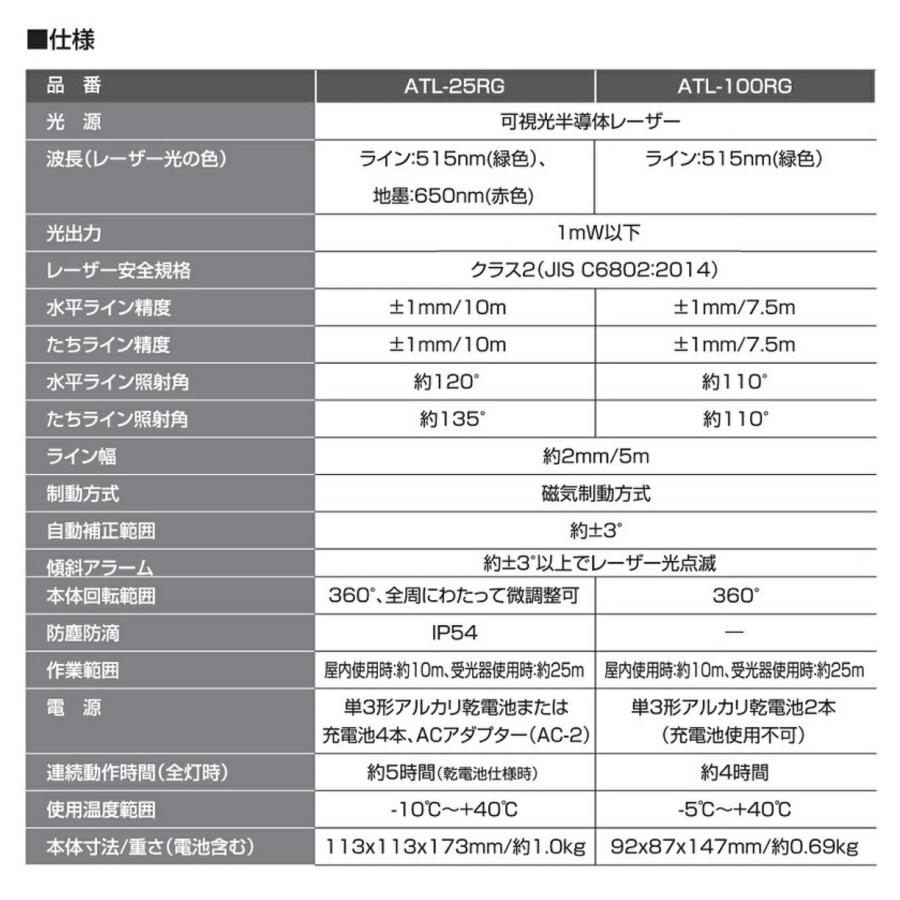 【本体のみ】〈KDS〉高輝度グリーンレーザー墨出器　ATL-25RG【オススメ】｜japan-tool｜03