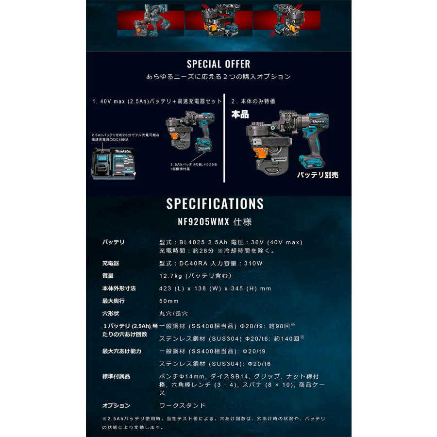 オグラ〉コードレスパンチャー(本体+ケース)NF9205WMX オグラ〉コードレスパンチャー(本体+ケース)NF9205WMX