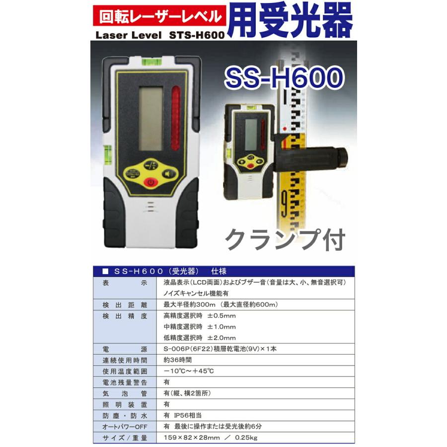 STS 【オススメ】〈STS〉赤色レーザー墨出器用受光器 SS-H600 