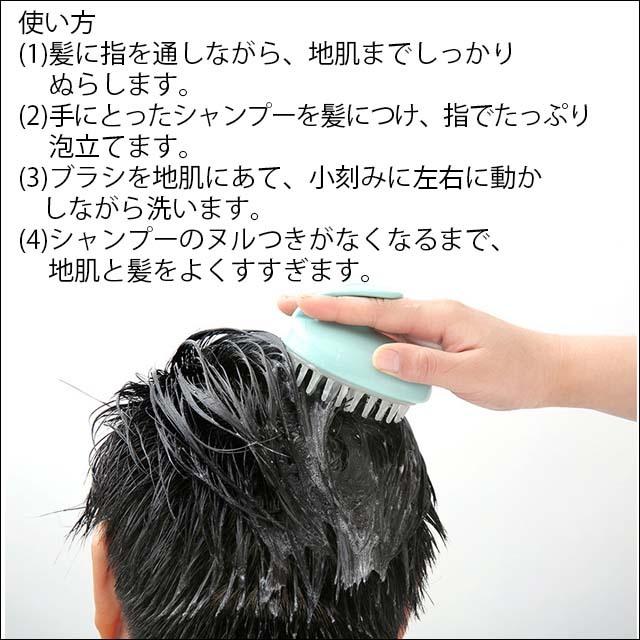 ヘアブラシ フケ 頭皮 洗浄 メンズ ブラシ マッサージ シリコン