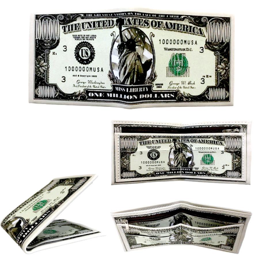 100万ドル 2つ折り財布 縁起物 財布 USドル おもしろ ジョーク