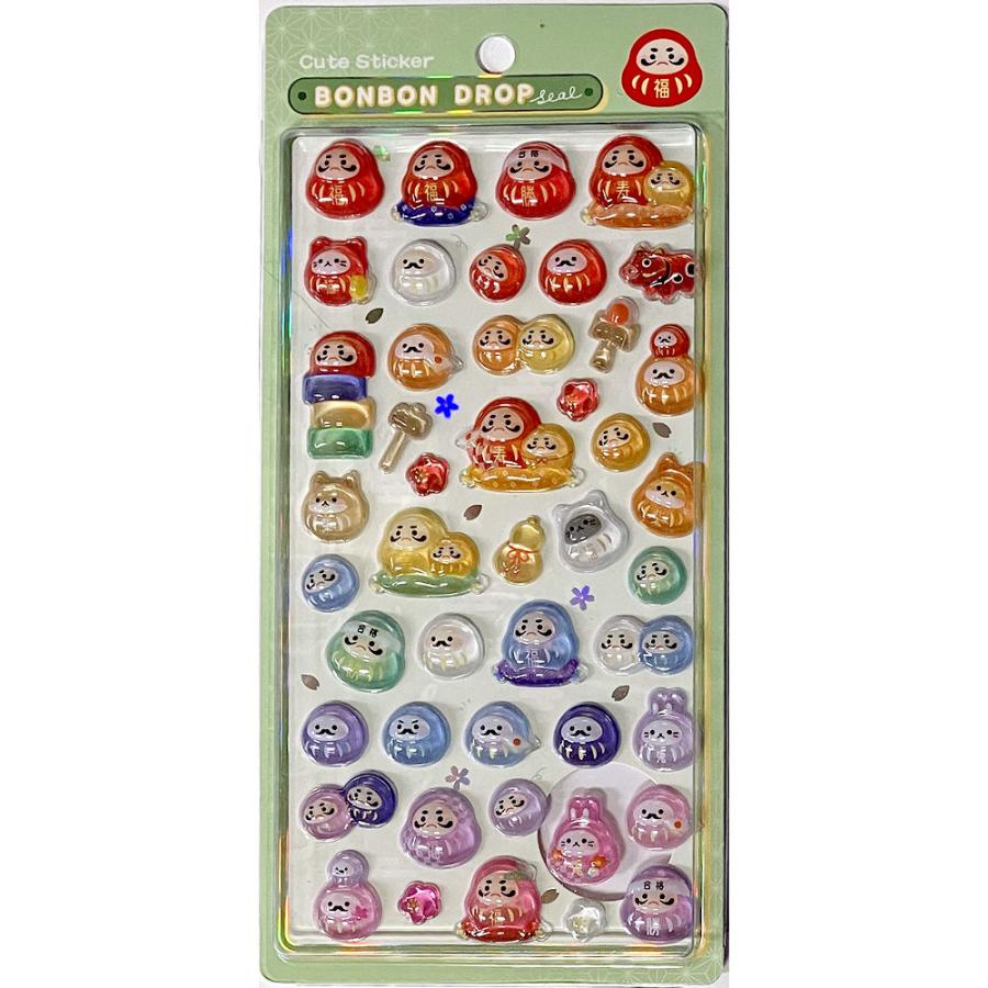 Q-LiA（クーリア） ボンボンドロップシール だるま 正規品 3Dシール