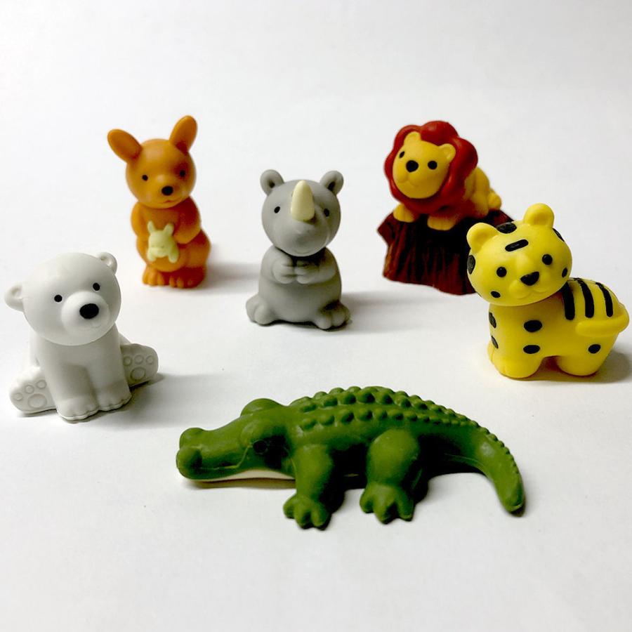 地球の動物たち サファリ フィギュアけしごむ メール便 送料無料