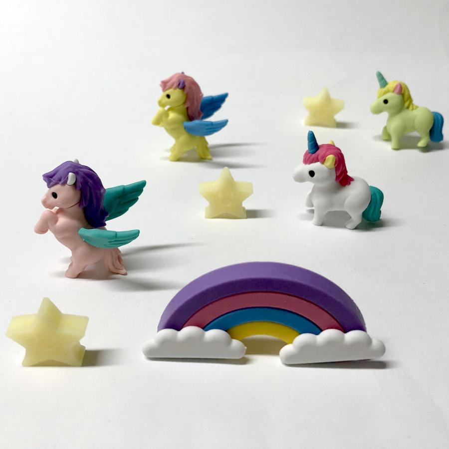 幸せをもたらす ユニコーン＆ペガサス フィギュアけしごむ メール便