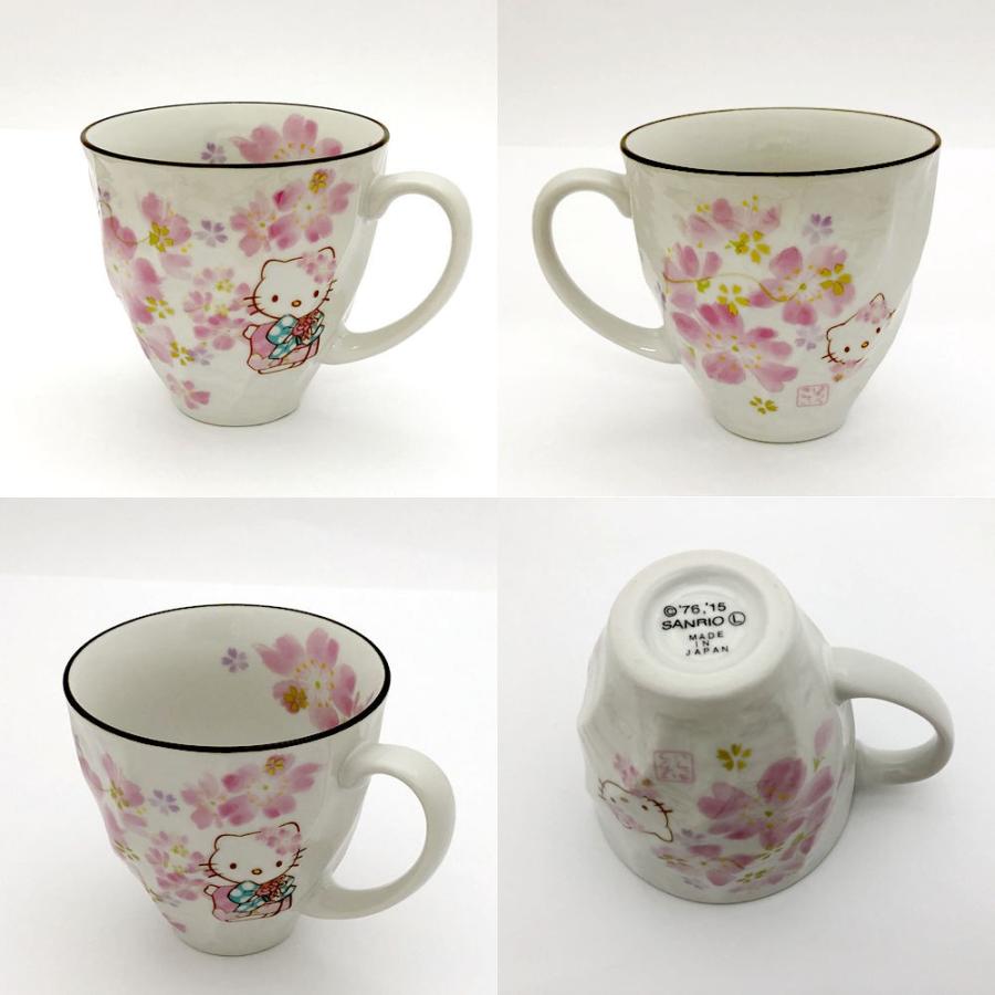 キティ デコレーションマグカップ キティちゃん 美濃焼 マグカップ 桜 : 日本のおみやげ専門店
