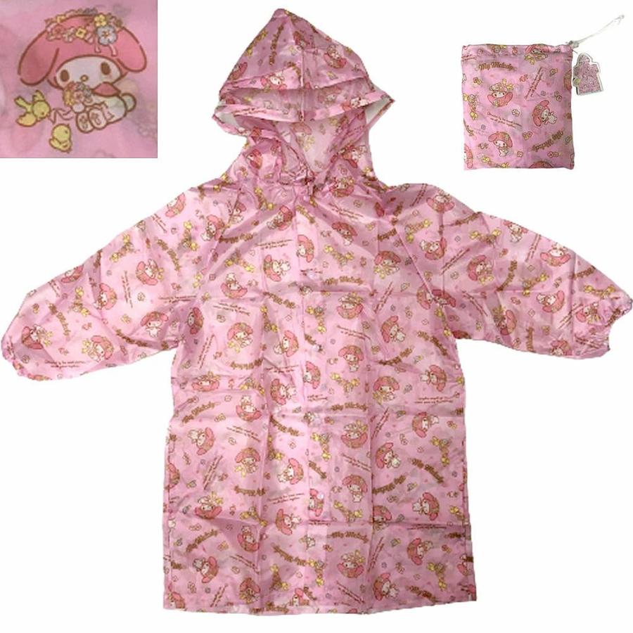 マイメロディ 子供用 レインコート キッズ フリーサイズ収納袋付き