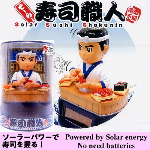 ソーラーパワーで寿司を握る　寿司職人