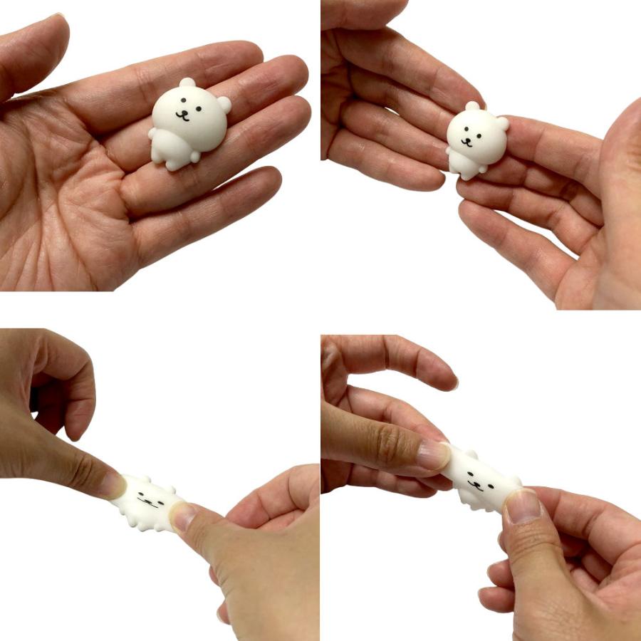 スクイーズ ミニ シロクマ 3cm 可愛い 白熊 しろくま 低反発 もちもち