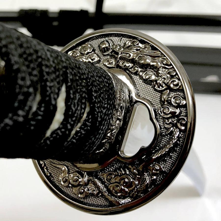 日本刀(美術鑑賞用模造刀)大刀・小刀2本セット 黒石目 新 日本刀(美術鑑賞用模造刀)大刀・小刀2本セット 黒石目 新