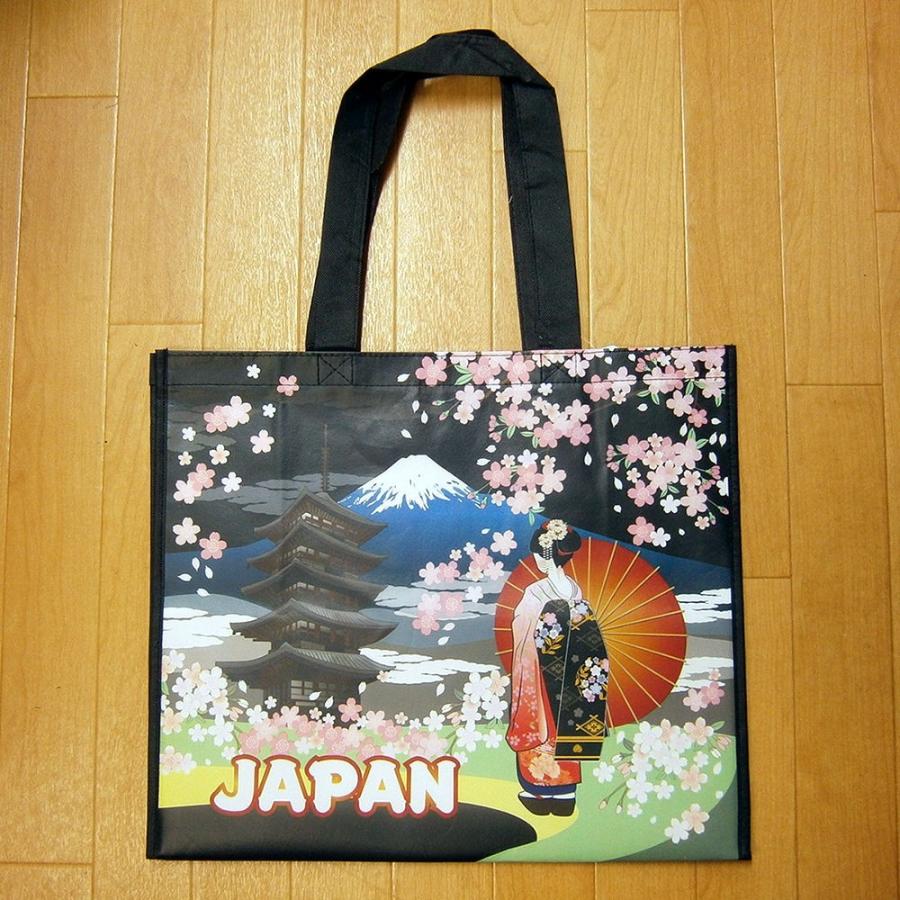 和柄 おみやげバッグ JAPAN トートバッグ スーベニアバッグ ジャパン