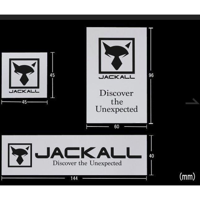 JACKALL（ジャッカル） ロゴステッカー ホワイト : Japan Bass Tackle