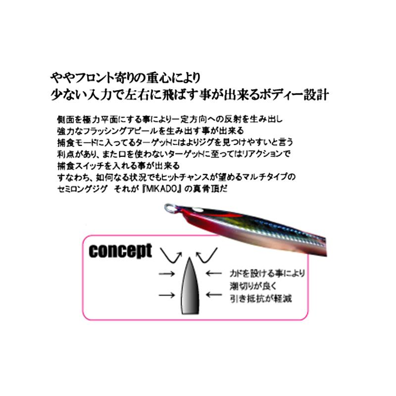セカンドステージ セカンドジグ ミカド 200g #021 アカキングロー