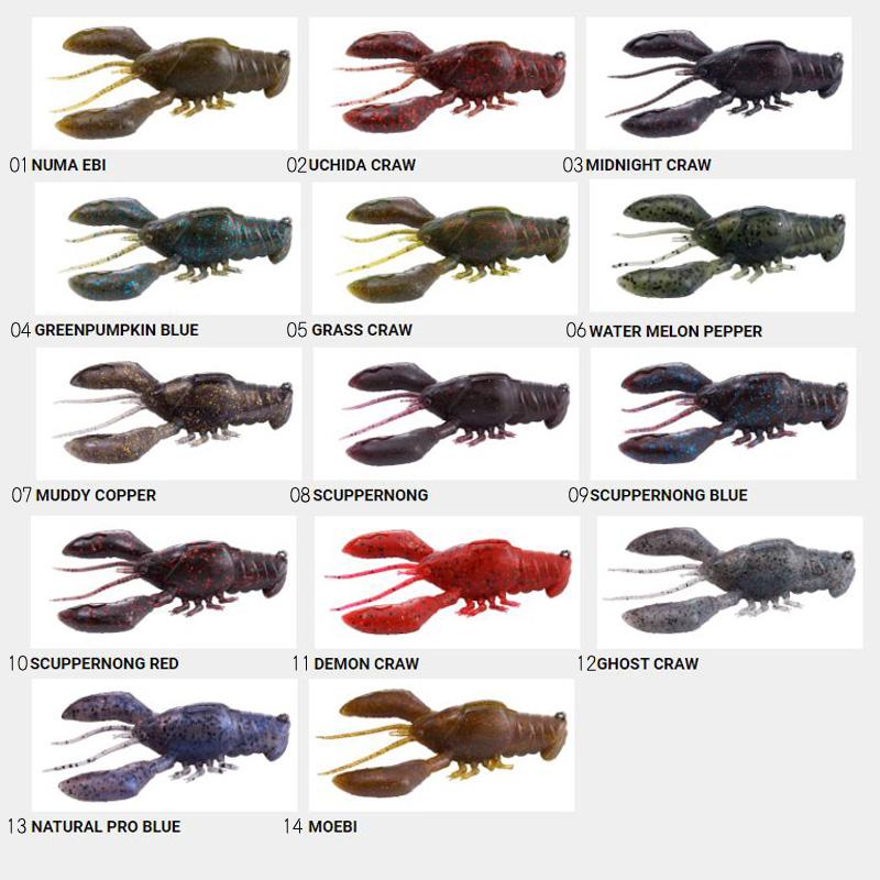 4個セット Megabass スリーパークロー 3インチ スカッパノンレッド Megabass メガバス スリーパークロー 3インチ 5/8oz : Japan