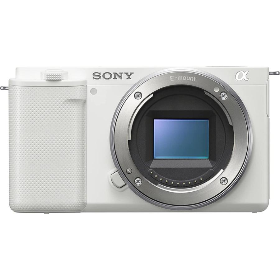 VLOGCAM SONY ソニー ミラーレス一眼カメラ ZV-E10 W ボディ ホワイト 