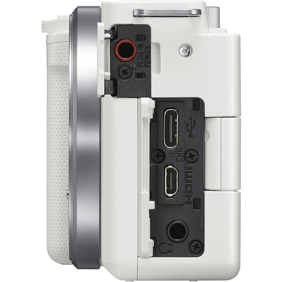 VLOGCAM SONY ソニー ミラーレス一眼カメラ ZV-E10 W ボディ ホワイト
