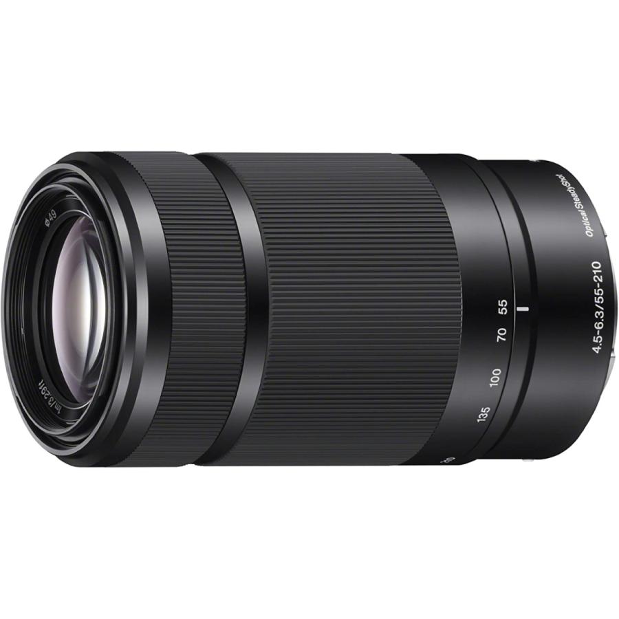 SONY ソニー 望遠レンズ E 55-210mm F4.5-6.3 OSS ブラック SEL55210 APS-Cフォーマット専用 新品 （簡易箱）｜japancamera