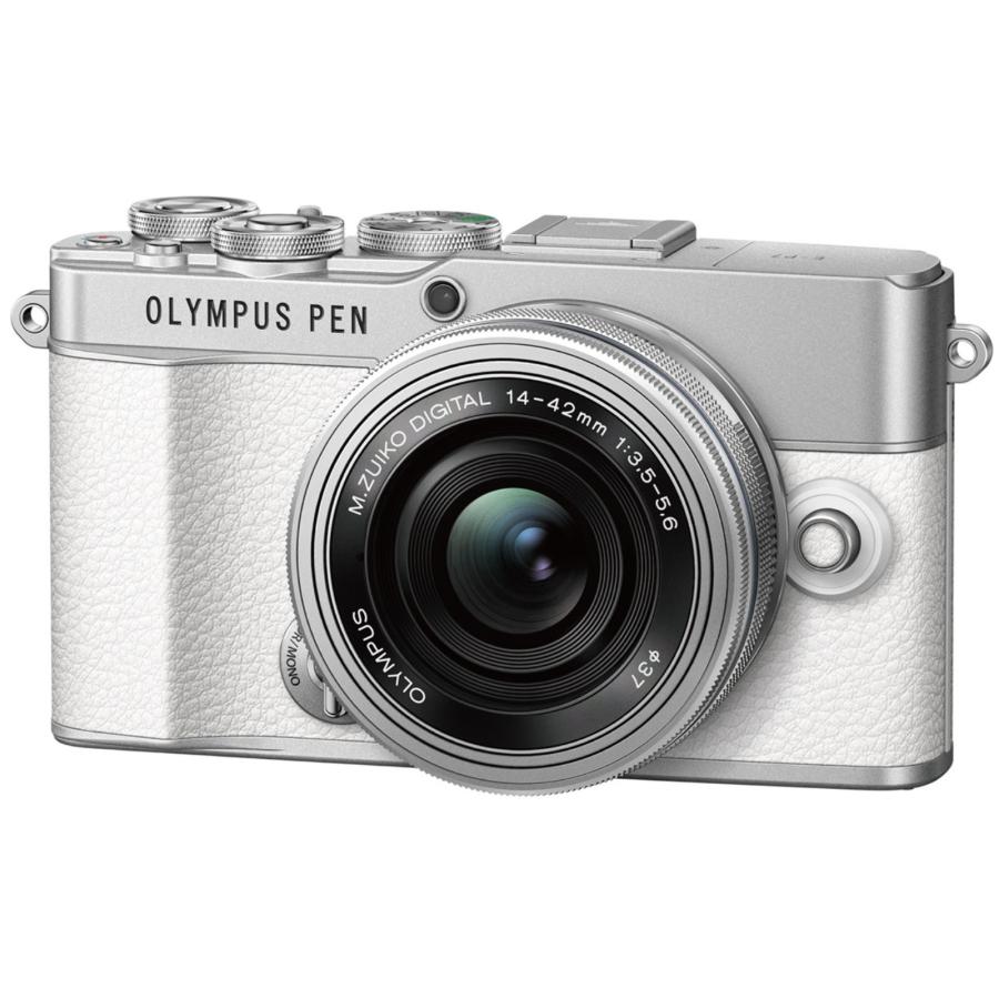 OLYMPUS E-P7 ミラーレス一眼 ホワイト OLYMPUS PEN オリンパス ミラーレス一眼カメラ E-P7 14-42mm EZ