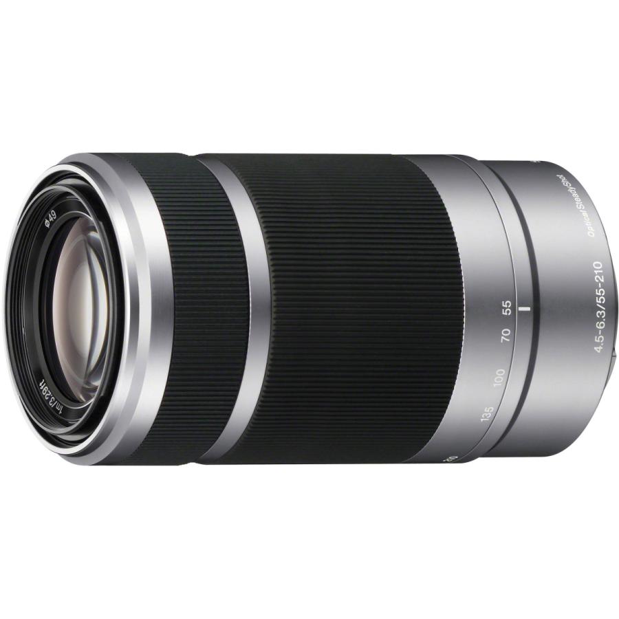 SONY ソニー 望遠ズームレンズ E 55-210mm F4.5-6.3 OSS シルバー SEL55210 Eマウント 新品 （簡易箱）｜japancamera