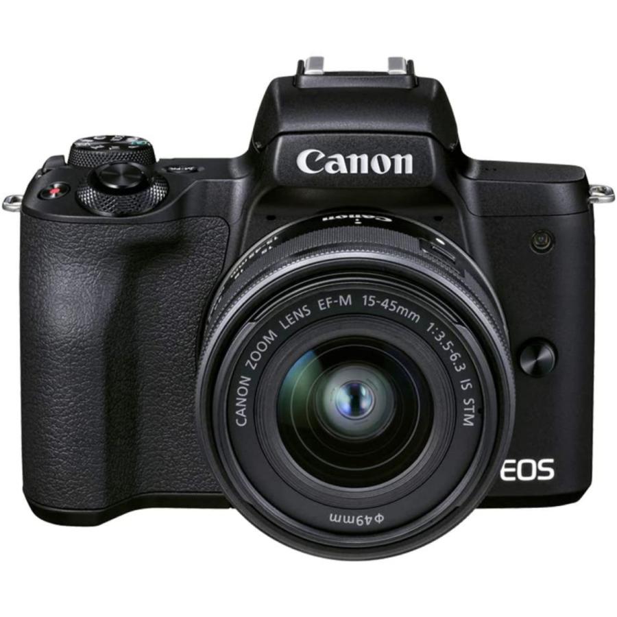 Canon キヤノン ミラーレス一眼カメラ EOS Kiss M2 EF-M15-45 IS STM レンズキット ブラック 新品｜japancamera