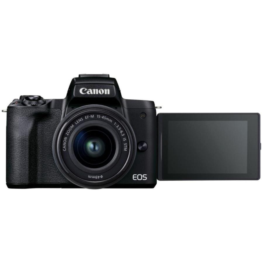 Canon キヤノン ミラーレス一眼カメラ EOS Kiss M2 EF-M15-45 IS STM レンズキット ブラック 新品｜japancamera｜03