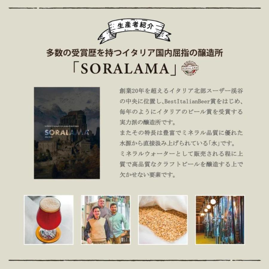 ギフト クラフトビール ビール ギフト ぶどう使用 イタリア 750ml 3本 Soralama IGA イタリアングレープエール｜japancapsule｜11