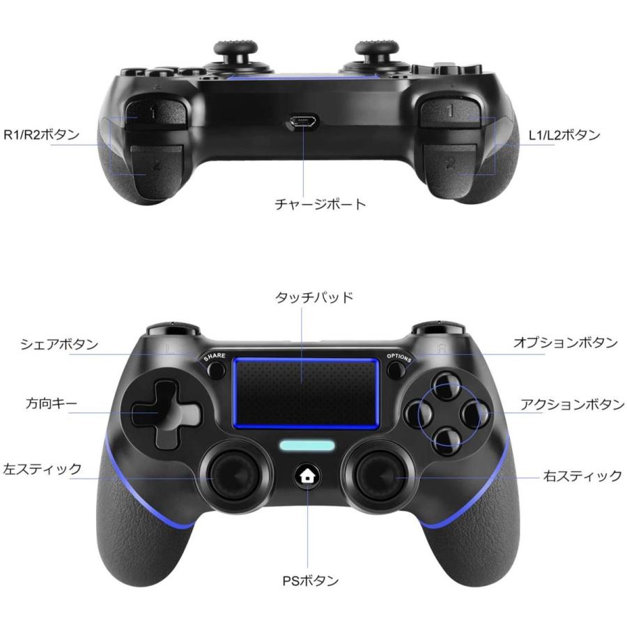 セール Etpark Ps4 ワイヤレス コントローラー Ps4 Ps4 Pro Pcに対応 二重振動 重力感応 タッチパッド機能搭載 無線 Bluetooth Usb Ddsdsd545 コンプリート屋 通販 Yahoo ショッピング