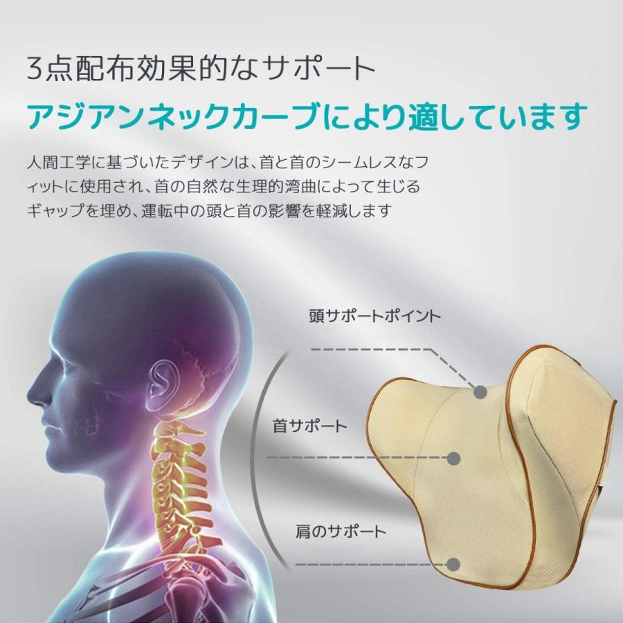 ヘッドレスト 車 ネックパッド 低反発 クッション 首 車用 ネックピロー ネックサポート 運転 旅行 ネックパッド 取付バンド調節可能 カーキ Kuc コンプリート屋 通販 Yahoo ショッピング